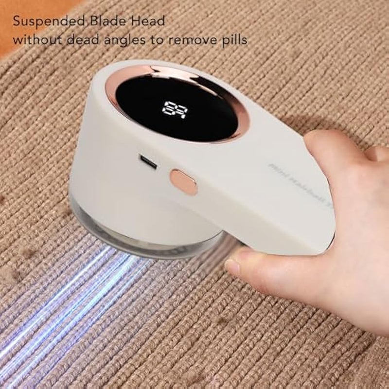 Yosoo Fuzz Remover, Fabric Shaver and Lint Remover 2 in 1, 6 Leaf Blades, ABS Material, Portable, Heavy Duty, 120Min Working Time (Grey) - Image 3